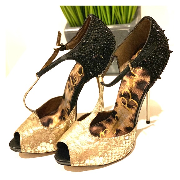 Sam Edelman Shoes - Sexy black/gold heels